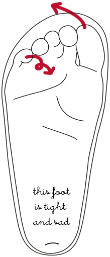 this foot is tight and sad this foot is tight and sad